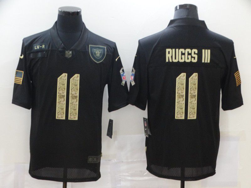 Men Oakland Raiders #11 Ruggs iii Black camo Lettering 2020 Nike NFL Jersey
